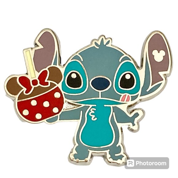 Disney Lilo & Stitch Trading Pin Shanghai Park Minnie Mouse Hidden Mickey Snacks - Picture 1 of 10